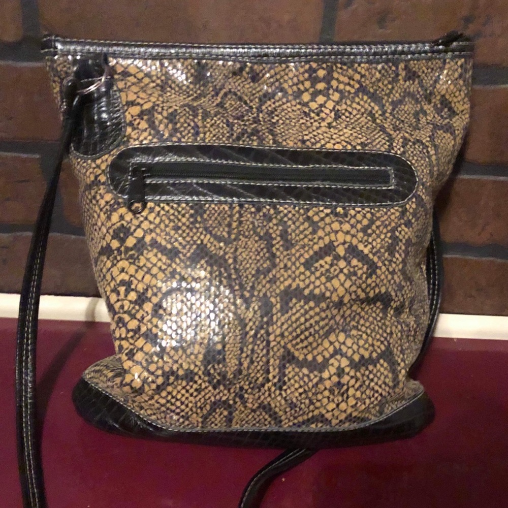 Snakeskin crossbody
